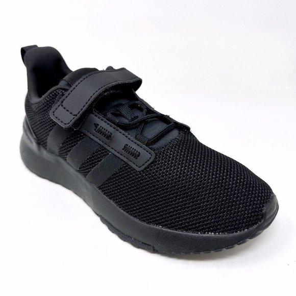 Adidas Racer TR21 C Triple Black Kids Youth Running Trainers GZ9128 - Picture 2 of 6